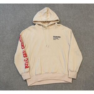 Kids See Ghosts Kanye West x Kid Cudi Hoodie Cream Size Medium